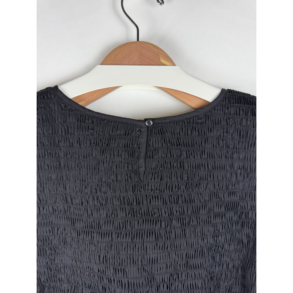 NWT Women's MAUBY Smocked Puff Sleeve Top Black Size XL - Picture 6 of 10